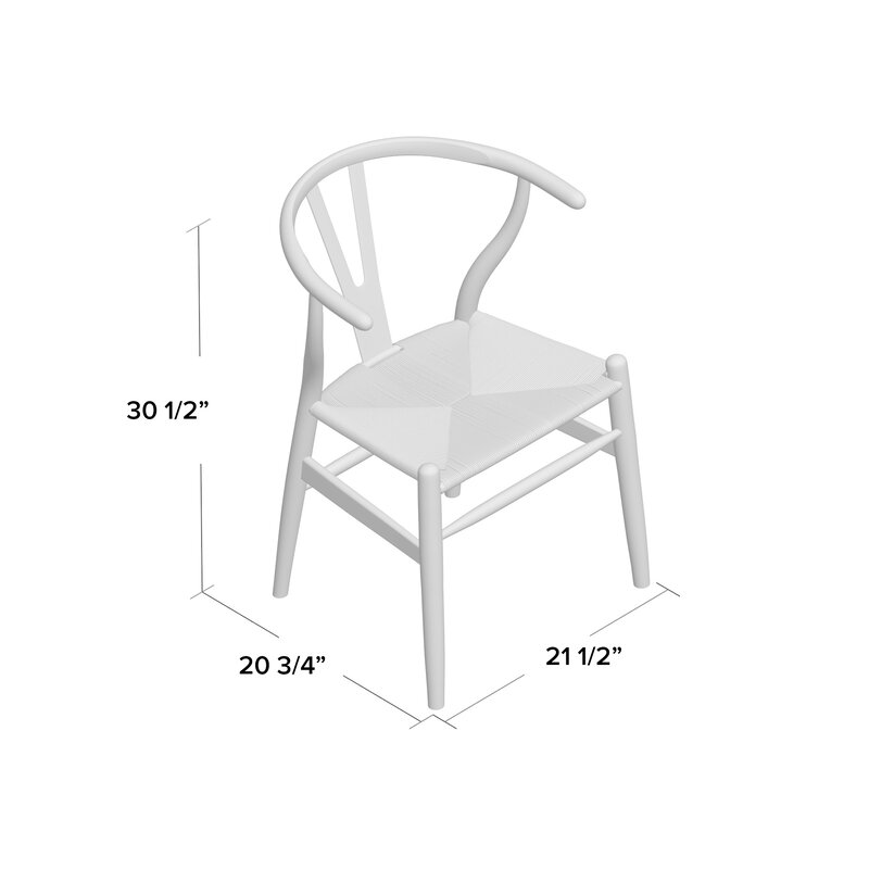 Dayanara solid deals wood dining chair